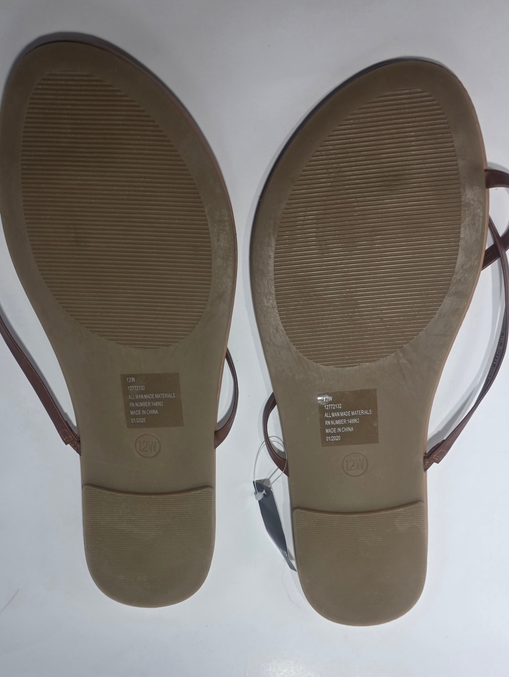 Torrid Women’s Brown Minimal Strap Sandals Size 12W Wide NWT Flat Slide - Picture 7 of 7